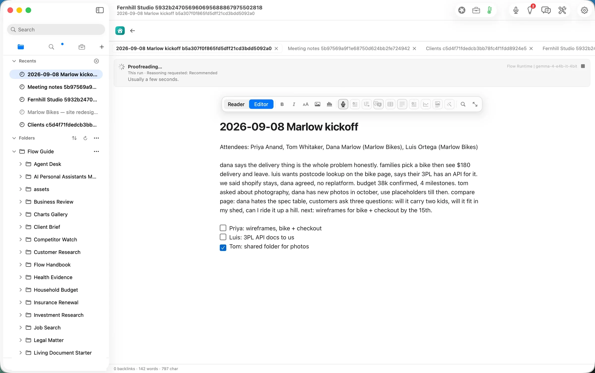 Proofreading, on this Mac